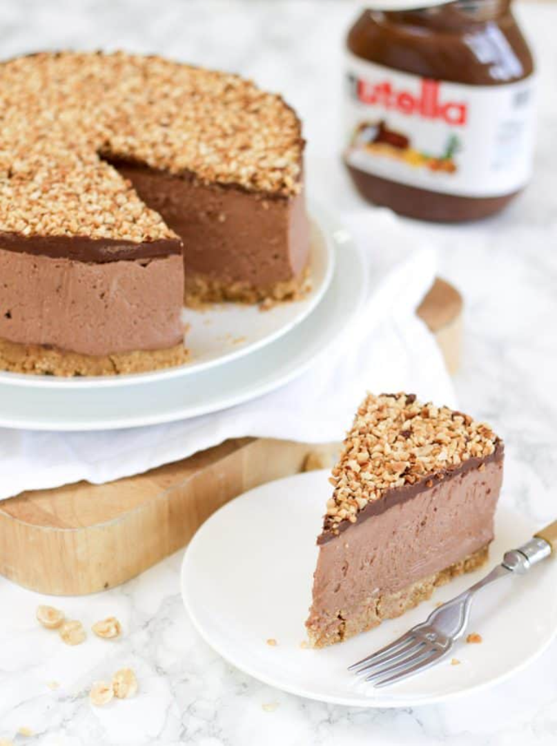 Nutella Cheesecake: No-bake