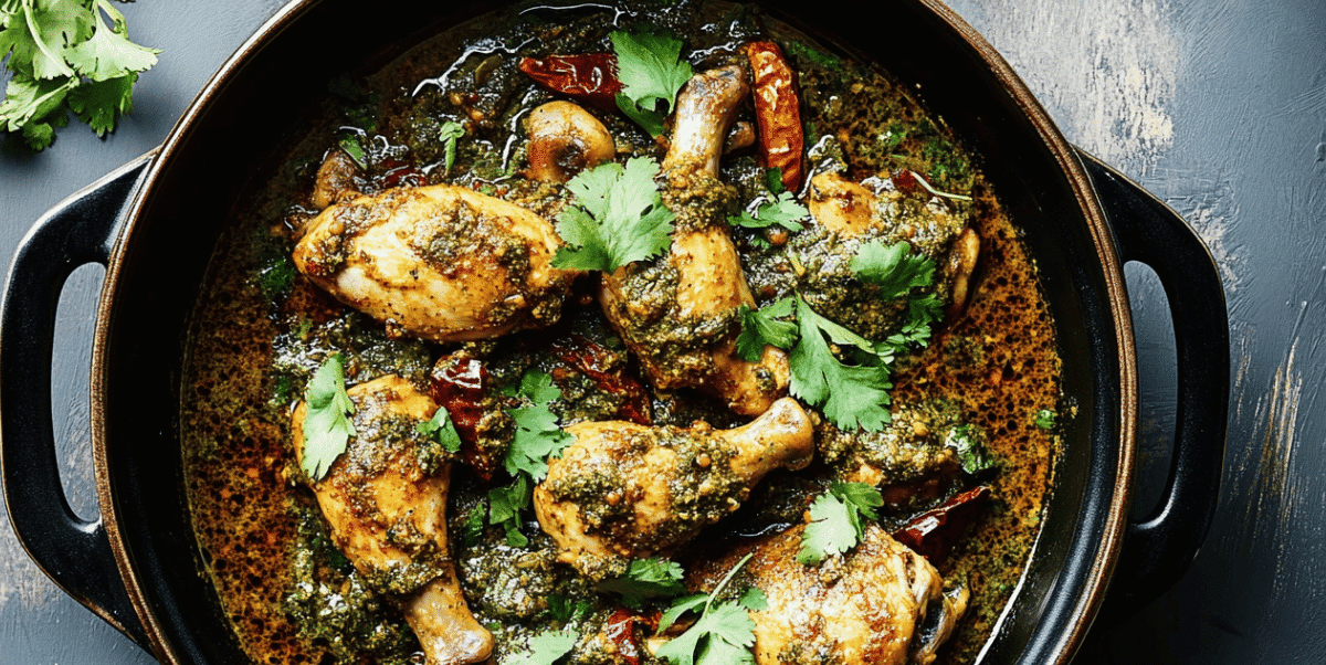 Chicken Cafreal in Kadhai